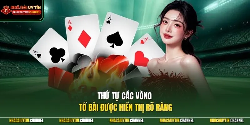 Thứ tự các vòng tố bài được hiển thị rõ ràng